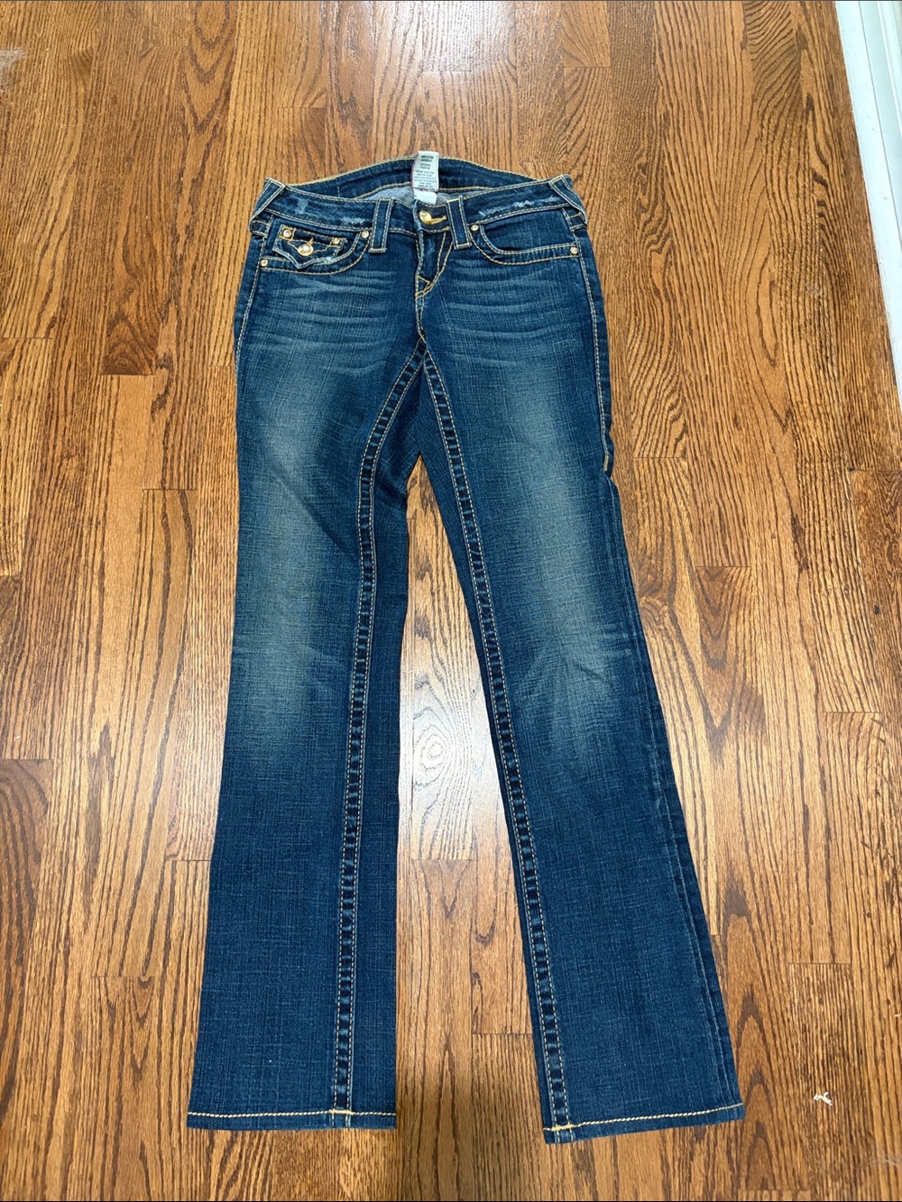 True Religion Women's Straight Leg Jeans - Dark Blue